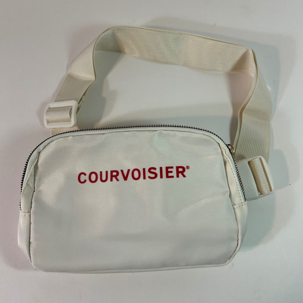 Courvoisier Cognac‎ Fanny Pack Belt Bag Off White Red NWOT 8"